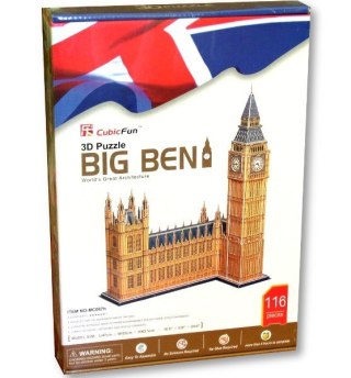 Cubic Fun PUZZLE 3D ZEGAR BIG BEN DUŻY ZESTAW