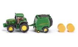 Siku Traktor John Deere z prasą