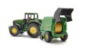 Siku Traktor John Deere z prasą