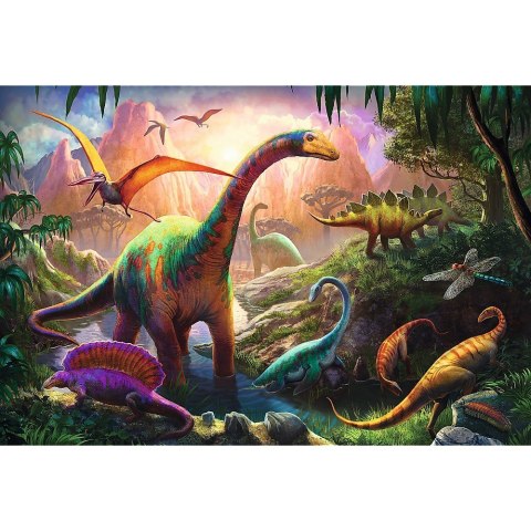 Trefl Puzzle 100 elementów, Świat dinozaurów