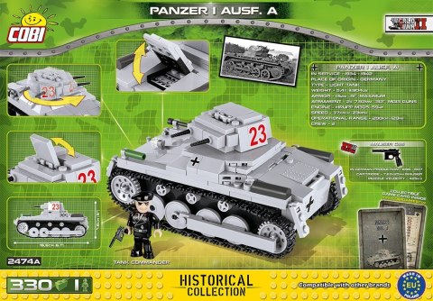 Cobi Klocki Klocki Historical Collection Panzer I Ausf. A - niemiecki czołg lekki