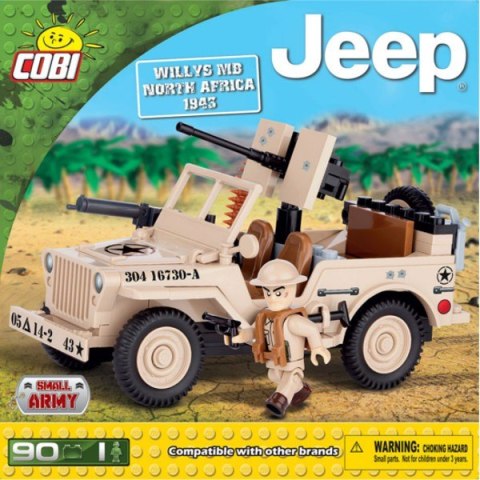 Cobi Klocki Klocki Jeep Willys MB Północna Afryka