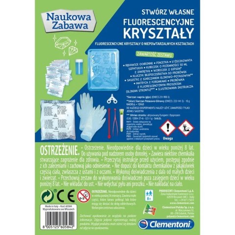 Clementoni Zestaw naukowy Fluorescencyjne Kryształy