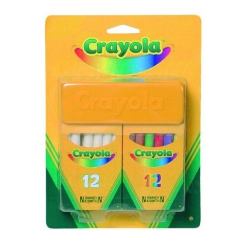 Crayola Zestaw kredy białej i kolorowej