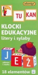 Adamigo Klocki edukacyjne 18 elementów, zielone