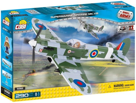 Cobi Klocki Klocki Armia Supermarine Spitfire Mk VB - myśliwiec brytyjski