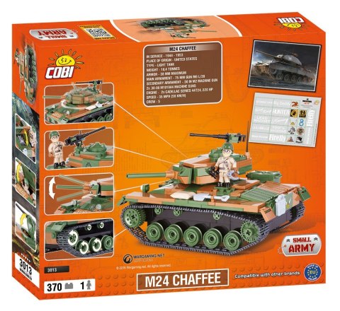 Cobi Klocki Klocki Armia WOT M24 Chaffee 370 elementów