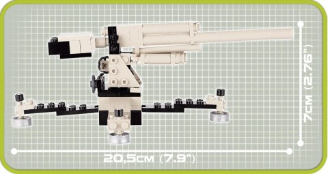 Cobi Klocki Klocki Armia 100 elementów Flak 36/37 8,8 cm