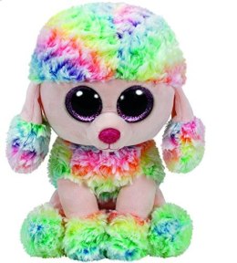 Meteor Maskotka TY Beanie Boos Rainbow - Kolorowy pudel, 24 cm