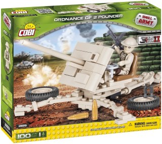 Cobi Klocki Klocki Armia 100 elementów Ordnance QF 2 Pounder - brytyjska armata przeciwpancerna