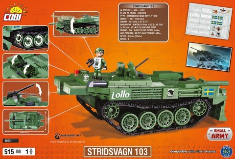 Cobi Klocki Klocki Armia /3023/ Wot Stridsvagn 103 (S-Tank)