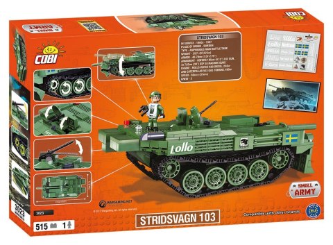 Cobi Klocki Klocki Armia /3023/ Wot Stridsvagn 103 (S-Tank)