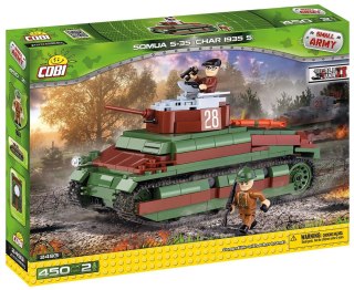 Cobi Klocki Klocki Armia 450 elementów Somua S-35 (Char 19535s) - francuski czołg średni