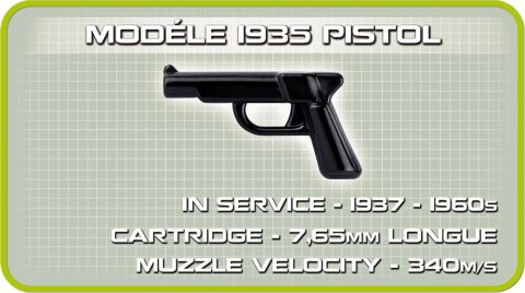 Cobi Klocki Klocki Armia 450 elementów Somua S-35 (Char 19535s) - francuski czołg średni