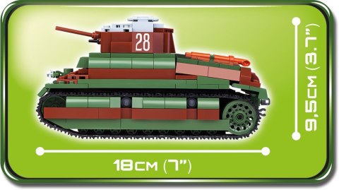 Cobi Klocki Klocki Armia 450 elementów Somua S-35 (Char 19535s) - francuski czołg średni