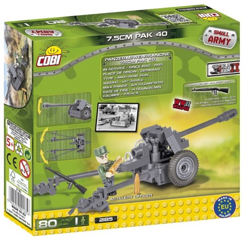 Cobi Klocki Klocki Armia 7,5 cm PaK 40