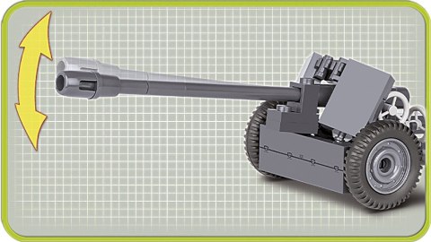 Cobi Klocki Klocki Armia 7,5 cm PaK 40