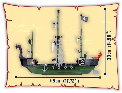 Cobi Klocki Klocki Piraci 520 elementów Statek widmo