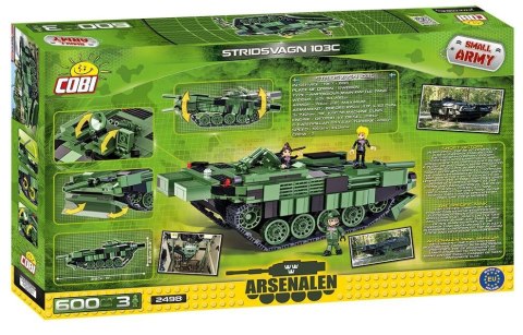 Cobi Klocki Armia Stridsvagn 103C Szwedzki czołg podstawowy