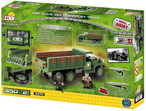 Cobi Klocki Klocki Armia GMC CCKW 353 Transport Truck - amerykański samochód ciężarowy