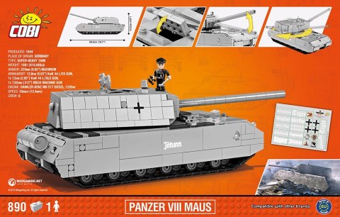 Cobi Klocki Klocki World of Tanks Panzer VII Maus - niemiecki czołg superciężki