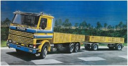 Italeri Scania 142M Flat Bed Truck & Trailer