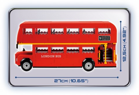 Cobi Klocki Klocki Action Town 435 elementów London Bus, autobus dwupiętrowy