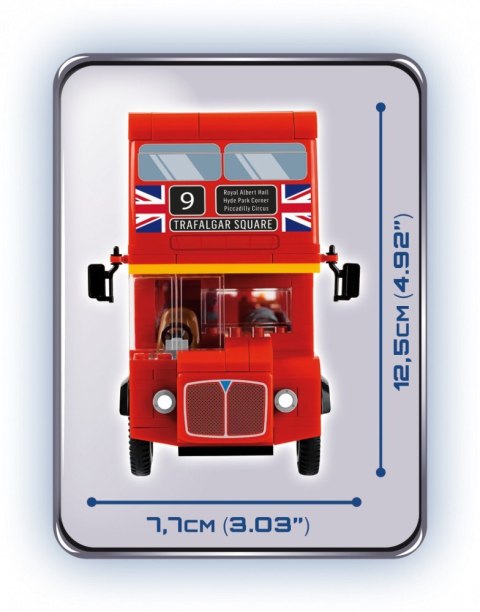 Cobi Klocki Klocki Action Town 435 elementów London Bus, autobus dwupiętrowy