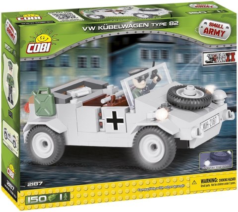 Cobi Klocki Klocki Armia 150 elementów VW Typ 82 Kubelwagen - samochód osobowo-terenowy