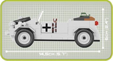 Cobi Klocki Klocki Armia 150 elementów VW Typ 82 Kubelwagen - samochód osobowo-terenowy