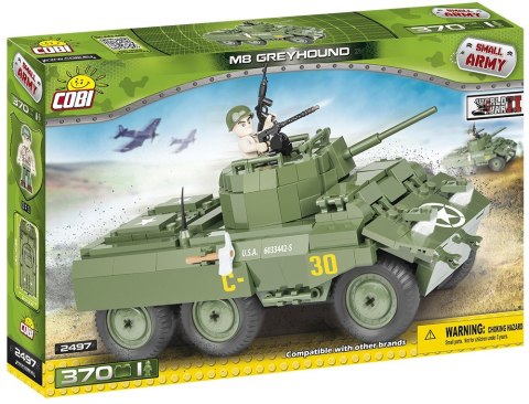 Cobi Klocki Klocki Armia 370 elementów M8 Greyhound, amerykański samochód pancerny