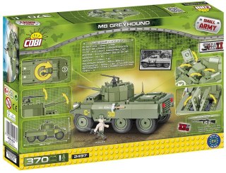 Cobi Klocki Klocki Armia 370 elementów M8 Greyhound, amerykański samochód pancerny