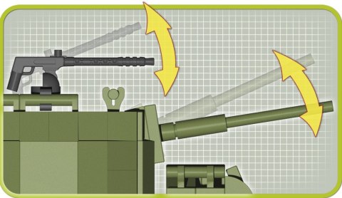 Cobi Klocki Klocki Armia 370 elementów M8 Greyhound, amerykański samochód pancerny