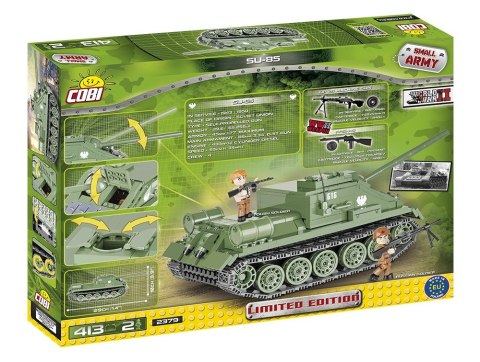 Cobi Klocki Klocki Armia 413 elementów SU-85 Radzieckie działo samobieżne