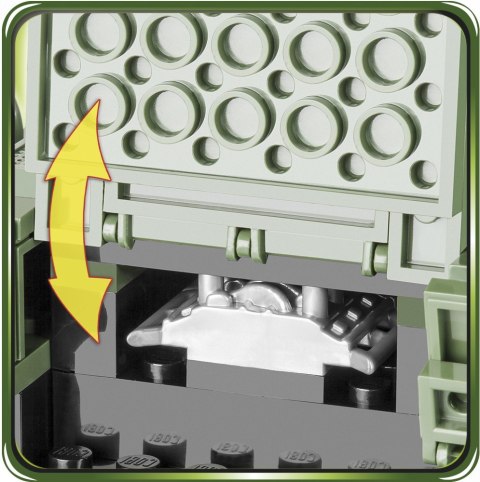 Cobi Klocki Klocki Armia 413 elementów SU-85 Radzieckie działo samobieżne