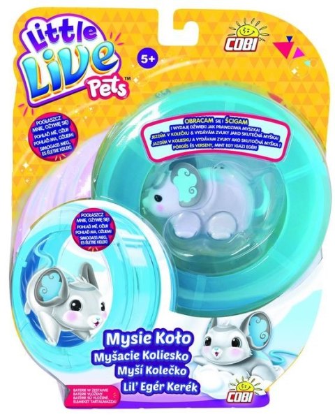 Cobi Little Live Pets Myszka z kołowrotkiem, Ciekawska