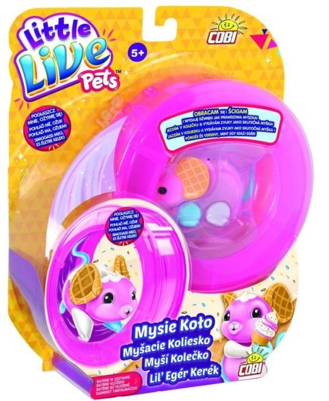 Cobi Little Live Pets Myszka z kołowrotkiem, Wafelek