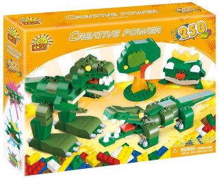 Cobi Klocki Klocki Creative Power 250 elementów Dinozaur Żaba Krokodyl