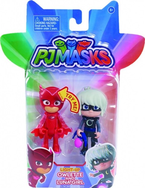 Cobi PJ MASKS Świecąca figurka 2-pak, Sowella i Luna