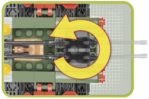 Cobi Klocki Kllocki Small Army 140 elementów Pojazd Gąsienicowy