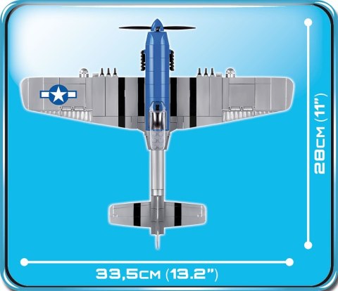 Cobi Klocki Klocki Small Army 265 elementów North American P-51D Mustang myśliwiec amerykański