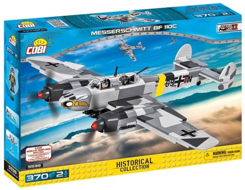 Cobi Klocki Klocki Small Army 370 elementów Messerschmitt Bf 110C niemiecki ciężki samolot myśliwski