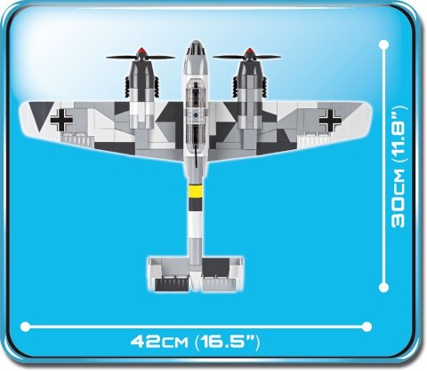 Cobi Klocki Klocki Small Army 370 elementów Messerschmitt Bf 110C niemiecki ciężki samolot myśliwski