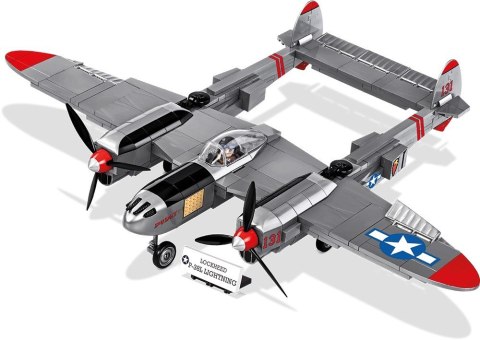 Cobi Klocki Klocki Small Army 395 elementów Lockheed P-38 Lightning - amerykański samolot myśliwski