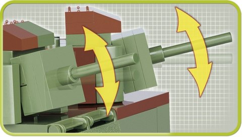 Cobi Klocki Klocki Small Army 400 elementów 7TP DW dwuwieżowy polski czołg lekki