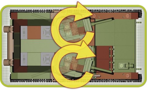 Cobi Klocki Klocki Small Army 400 elementów 7TP DW dwuwieżowy polski czołg lekki