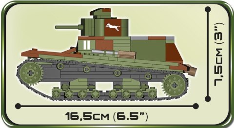 Cobi Klocki Klocki Small Army 400 elementów 7TP DW dwuwieżowy polski czołg lekki