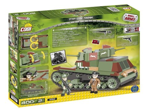 Cobi Klocki Klocki Small Army 400 elementów 7TP DW dwuwieżowy polski czołg lekki