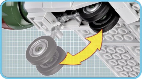 Cobi Klocki Klocki Small Army 415 elementów PZL.37B Łoś polski średni bombowiec