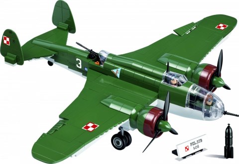 Cobi Klocki Klocki Small Army 415 elementów PZL.37B Łoś polski średni bombowiec